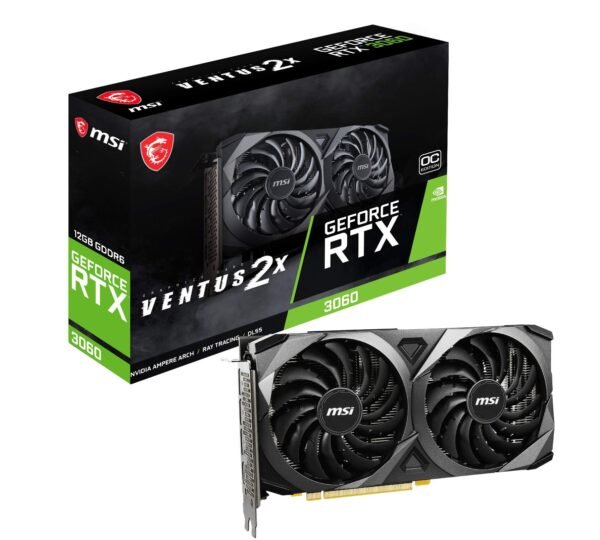 MSI RTX 3060 12GB DDR6 DUAL FAN TWINX2 OC